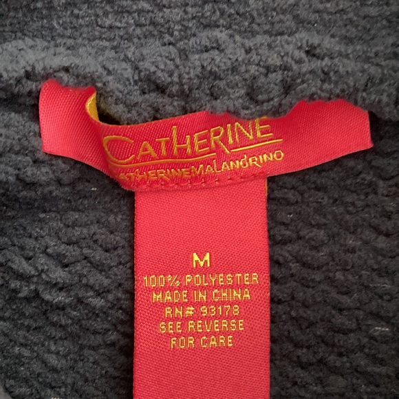 Catherine MaLandrino Heavy knit Blue, high Neck Sweater. Size M - Picture 5 of 6